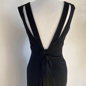 Vintage Blin & Blin Black Wool Dress